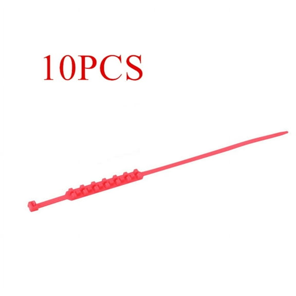 FYUU 10 Pcs Red Anti-Skid Snow Chain Motorcycles Bicycles Wheels Tire Non-slip Snow Chains