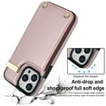 thumbnail image 5 of ELEHOLD Leather Wallet Case for iPhone 11 Pro,Premium Leather Material with Organ Card Slots Holders Full Body Protection Shockproof Anti-Fingerprint Purse Case,Rosegold, 5 of 7