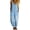 Blue #77, variant on Women’s Vintage Loose Fit Denim Bib Overalls Button Front Wide Leg Jean Jumpsuit Casual Y2K Sleeveless Romper Pants Blue M