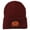 Maroon, variant on Halloween Jack o Lantern Embroidered Long Beanie - Black OSFM