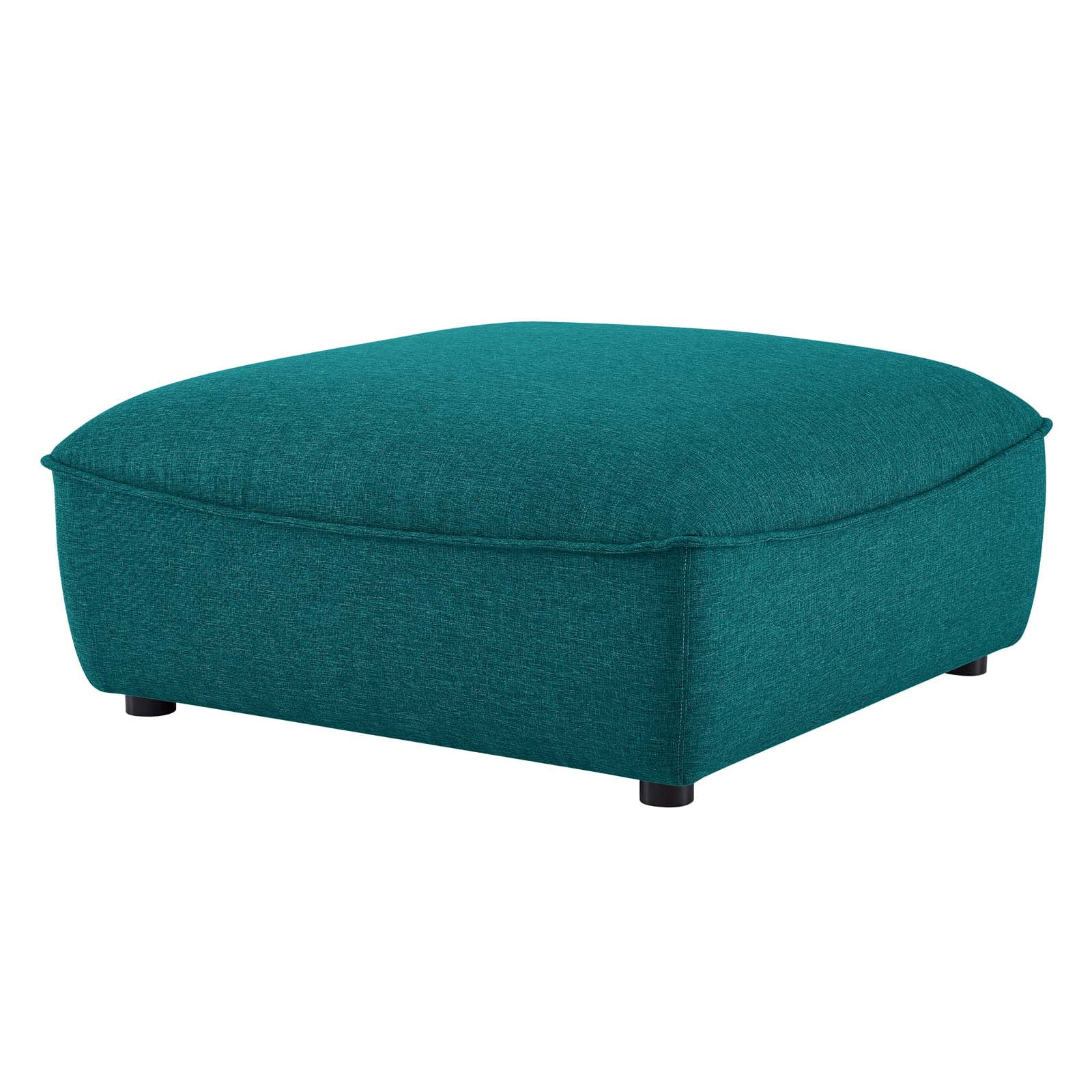 Accent Chair Ottoman, Fabric, Teal Blue, Modern Contemporary Urban