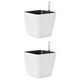 thumbnail image 1 of macetas,macetas de riego automático,Plantas de interior Flores  Suculentas,Maceta de autorriego con indicador de nivel de agua,Maceta blanca decorativa de jardín, 1 of 8