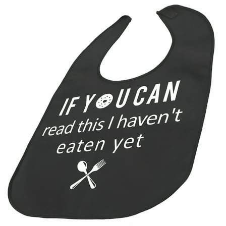 TELOLY Elderly Bib Washable Adult Bibs Waterproof for Men Protector Advanced Polyester