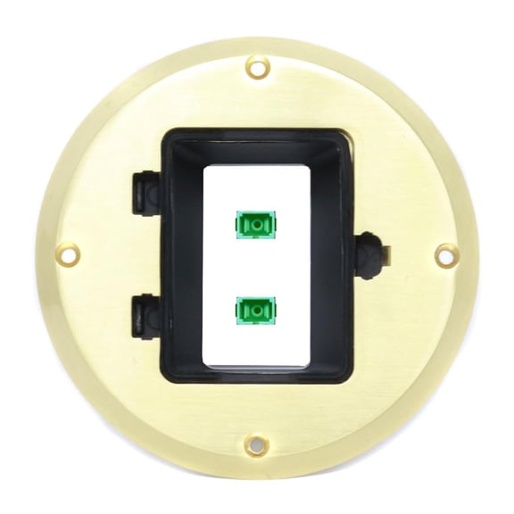 RiteAV 2 SC-APC-SX Floor Box [Gold-Brass]