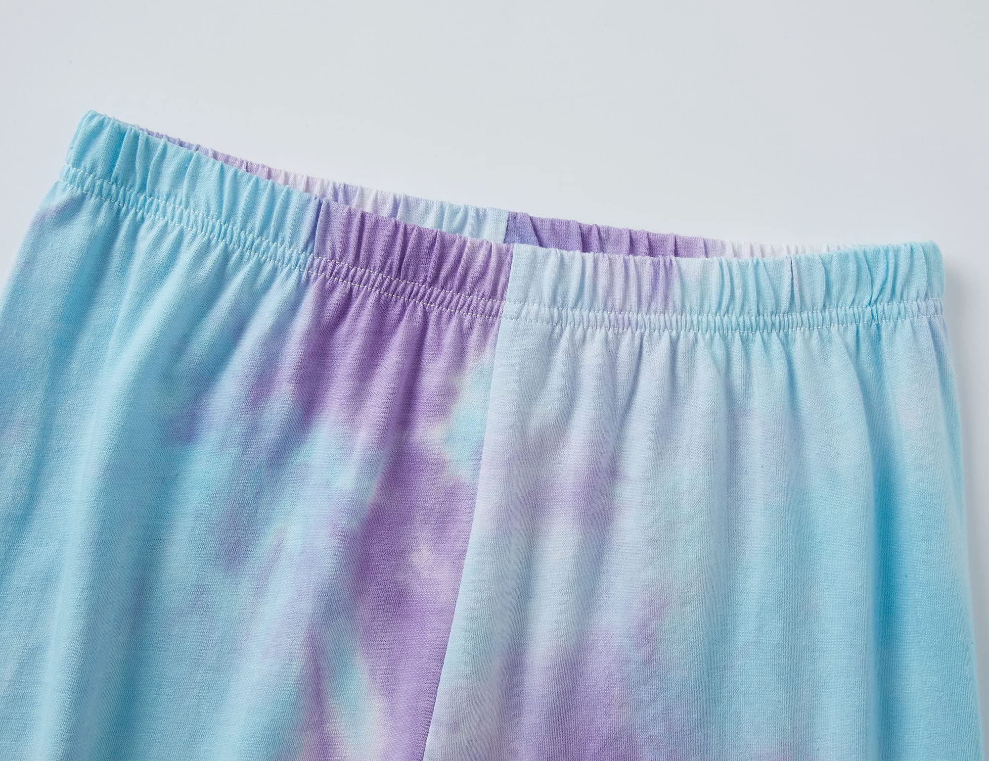 Beezizac Tie Dye Butterfly Pajama Set for Little & Big Girls Size 14 Fall/Winter Cotton Outfit