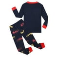 thumbnail image 6 of QEFJNO Toddler and Little Boys' Long Sleeve Tee and Pants, Snug Fit 2 Piece Pajama Set, Truck Cotton Sleepwear Kids PJ, 3-8Y, 6 of 13
