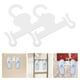 thumbnail image 2 of 10 perchas blancas de plástico para zapatos, perchas pequeñas para zapatos, ropa, bufandas, para tiendas de playa y ferias comerciales, 2 of 7