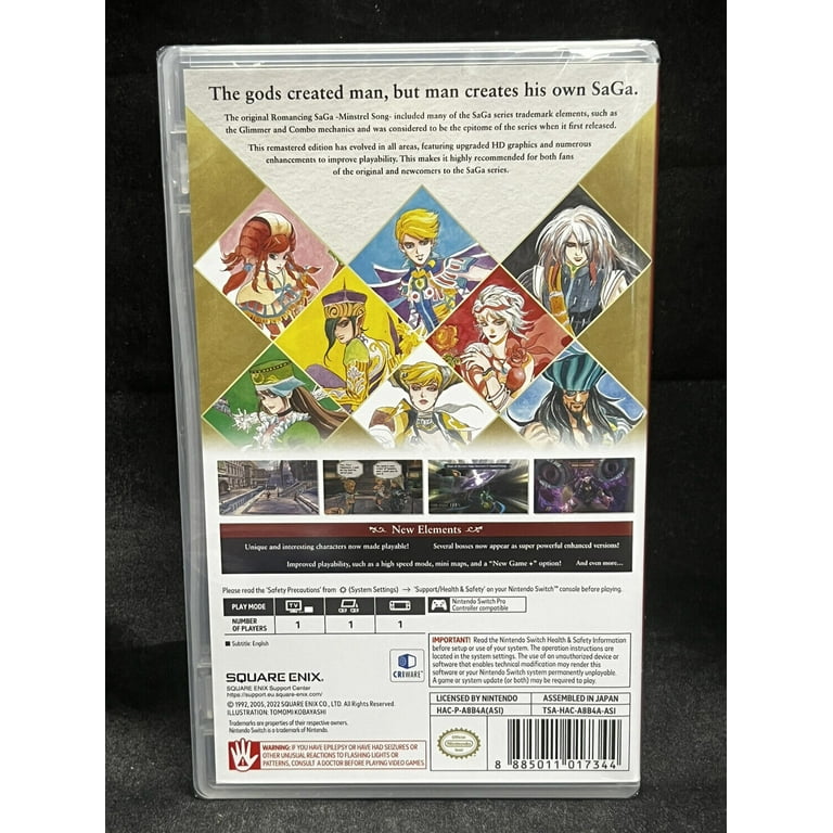 Romancing SaGa Minstrel Song リマスター 新品未開封 Free Shipping! Romancing Saga - Minstrel Song- Remastered