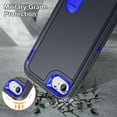 thumbnail image 6 of for iPhone 7 / 8 / SE 2020 / SE 2022 Case Kickstand Durable 3-Layer Military Grade Protective Cover Hybrid Silicone Heavy Duty Rugged Shockproof Screen Lip Raised Protection,
Deep Blue, 6 of 6