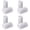 White 4Set, variant on CY5O5ee 2000 Pieces (1000 Pair Sets) 0.59inch Diameter Sticky Back Hook SelfAdhesive Dots Round Sticky Sticker Dots for School Classroom Home DIY Crafts
