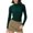 Blackish Green, variant on Women's Slim Fit Turtleneck Sweater, Lightweight Knit Pullover, Fall Winter Casual Top, Ribbed Knit Shirt, Everyday Basic Sweater, Cozy Crewneck Sweater Beige L