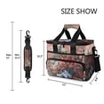 thumbnail image 3 of FORMRS Insulated Cooler Bag 24 Cans Capacity Soft Leakproof Lunch Box with Side Pockets, Red Vibrant Flowers, 3 of 7