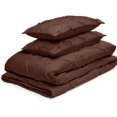 thumbnail image 4 of Cloud Fino Luxurious Pinch Pleated Duvet Cover Set 100% Egyption Cotton 600 Thread Count Pintuck Design Decorative Soft Bedsheet Set(Chocolate,Twin/Twin XL), 4 of 6
