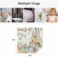 thumbnail image 5 of Beige Easter Bunny Cloth Napkins, Spring Easter Eggs Floral Wooden Washable and Reusable Dinner Napkins Set of 6, Table Napkin for Kitchen Party Birthday Wedding Hotel Housewarming 20"x20", 5 of 9