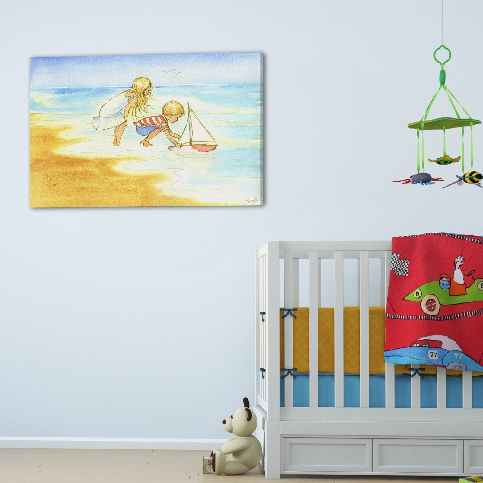 "Golden Day" Painting Print on Wrapped Canvas