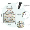 thumbnail image 7 of Multicolor Christmas Pattern Kids Aprons for Girls and Boys,Adjustable Neck Strap Toddler Aprons for Kids Cooking Baking, 7 of 7
