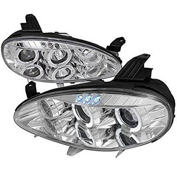Spec-D Tuning LHP-MX501-TM Mazda Miata Mx5 Led Halo Chrome Clear Projector Head Lights