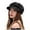 Black, variant on Summer Mesh Newsboy Caps Soft Paperboy Cabbie Hats Beret with Brim Visor Women Black 55-60CM