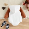 thumbnail image 3 of Akiihool Baby Boys Bodysuits Short Sleeve Romper (White,6-12 Months), 3 of 5