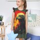 thumbnail image 4 of Fotbe Hawaiian Style Bald Eagle Vestido de Dormir para Niñas de 3 a 10 Años, Mangas Cortas, Estilo Princesa, Pijama Camisón con Mangas Voladas-Small, 4 of 6