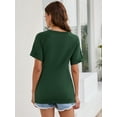 thumbnail image 6 of Women's T-Shirts Short Sleeve Tops Tees Summer Casual Female Shirts S-XXXL, 6 of 8