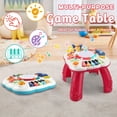 thumbnail image 3 of Baby Toy Multi-Functional Music Activity Table/Learning Developing Early Education Baby Toddler Toy Desk, Sturdy, And Fun For 6 -18 Months Baby Birthday Gift, Random Color, 3 of 5