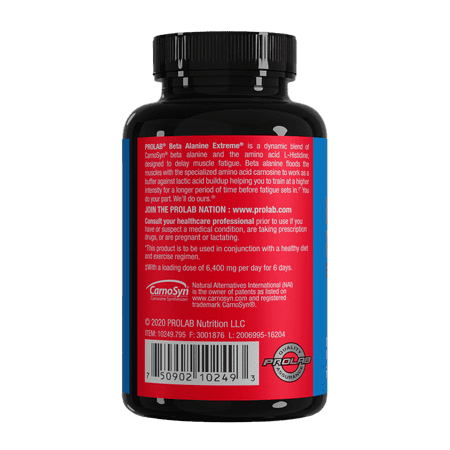 Prolab Beta Alanine Extreme® Carnosyn 3200mg 56 Capsules - Pre-Workout