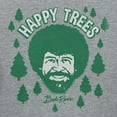 thumbnail image 3 of Teelocity Bob Ross Happy Trees Cartoon Graphic T-Shirt (Large - Standard Fit, Athletic Heather Green Art), 3 of 4