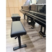 Piano Bench with Hydraulic Adjustable Seat,Harp Bench Black,27.5x12x(18-24)