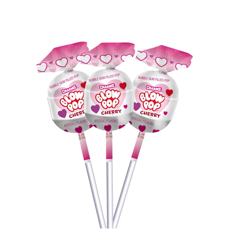 Charms Blow Pop Cherry Valentine's Candy - Shop Candy at H-E-B