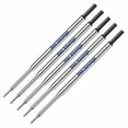 thumbnail image 1 of 5 Pen Savings Ballpoint Pen Refills Compatible With Papermate Lubriglide Aspire Phd Pens Medium Point Bulk Packed (Black), 1 of 1