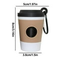 thumbnail image 2 of Pet Supplies Dog Bag Holder Coffee Cup Poop Bag Dispenser and Carabiner Clip Organizer for Outdoor Walking and Travel Pet Garbage for Cats and Dogs Convenient Leash Accessory, 2 of 3