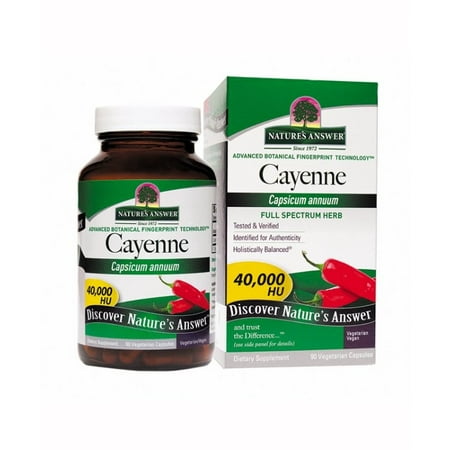 - Cayenne Pepper Fruit Nature's Answer 90 Caps