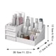 thumbnail image 3 of Organizador de maquillaje con cajones, organizador de encimera para cosméticos, soporte de tocador para pintalabios, pinceles, lociones y joyas, 3 of 7