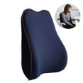 thumbnail image 1 of Respaldo ergonómico, almohada de apoyo lumbar para silla de oficina, cojín de espuma viscoelástica para la espalda, funda de malla transpirable, mantiene la curva natural de la columna, correas, 1 of 5