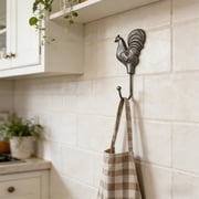CREATITOY Simple Iron Rooster Hen Hooks for Home Kitchen Decor