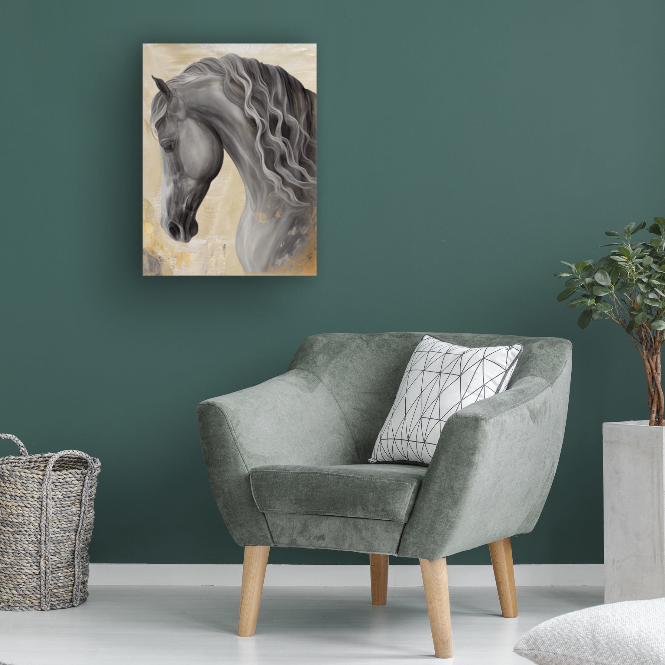 Canvas Wall Art - Sasha 'Checkmate I' Wall Art for Living Room, Bedroom, or Office Décor by Trademark Fine Art - 18 x 24 Inches