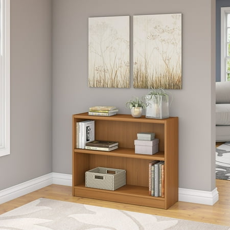 Bush Furniture Universal 2 Shelf Bookcase In Royal Oak Bush Furniture Universal 2 Shelf Bookcase In Royal Oak