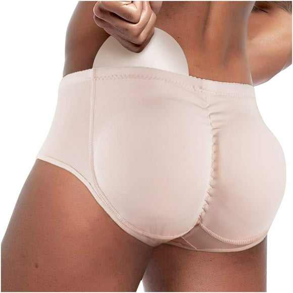 SDNall Mens Shapewear Pant Fake Hip High Hip Pants Full Hip Pants with Sponge Waist Pad Sexy Underwear