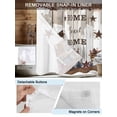 thumbnail image 3 of No Hook Shower Curtain with Snap in Liner,Sweet Home Country Star Waterproof Bath Curtain Double Layers with See Through Top Window,Retro Farm Gray Brown Wood Grain Hotel Shower Curtains 36x72in, 3 of 9