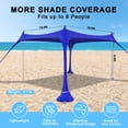 thumbnail image 2 of Carpa de playa Shelter Jihuan 305 x 305 cm UPF50+ para 8 personas, 2 of 6