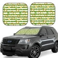 thumbnail image 1 of Balery Watercolor St Patrick Day Parasol para parabrisas de coche de 2 piezas | Parasol plegable para parabrisas delantero de coche para la mayoría de sedanes-Large, 1 of 6