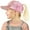 Pink, variant on Fashionable Baseball Cap for Girls Glitter Hat Allows High Bun & Ponytail Brim protects face Outdoor Activities Adjustable