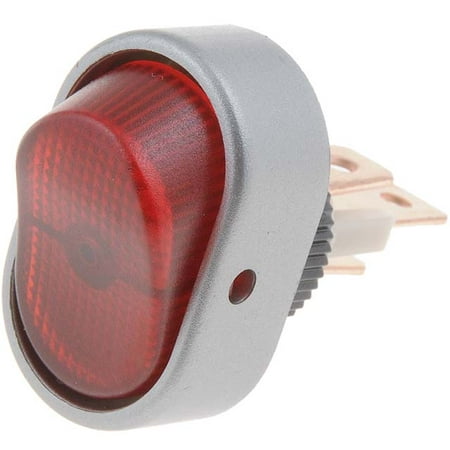 Dorman Help! 84870 Red Aluminum Oval Style Full Glow Rocker Switch