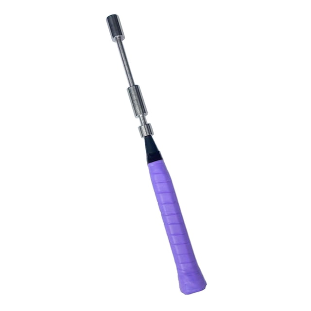 Raqueta de bádminton Swing Trainer Entrenador de bádminton para Power Point niños adultos púrpura Cola Entrenador de raquetas de bádminton