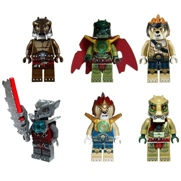 Lego Minifigures Legends Of Chima Set Of 6 Cragger Laval Leonidas Wakz Crawley Crug Walmart Com Walmart Com