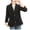 Black, variant on TOUMENY Women Corduroy Jacket Casual Blazer Long Sleeve Button Collared Solid Slim Work Coat Fall Winter Outerwear Black XXL