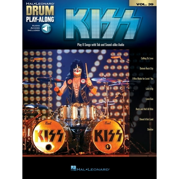 Kiss - Drum Play-Along Vol. 39 Book/Online Audio, (Paperback)