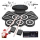 thumbnail image 1 of Juego de Batería Electrónica Portátil Enrollable, Bateria Musical con 7 Almohadillas para Orejas de Batería, 2 Pedales, Negro, 1 of 8