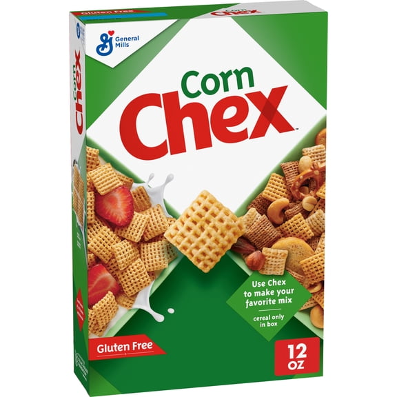 Corn Chex Gluten Free Breakfast Cereal, Homemade Chex Mix Ingredient, 12 oz